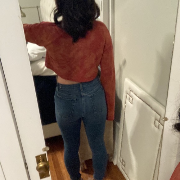 Missguided Tie Dye Flair Crop Top - Picture 2 of 6